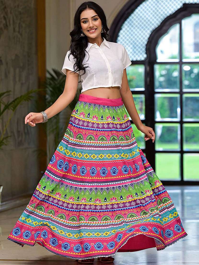 Women Printed Short Sleeves Ethnic Co-ord Set - 22579059 -  Standard Image - 2