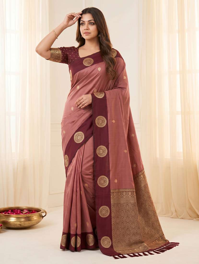 women self design banarasi saree with blouse - 22579367 -  Standard Image - 2