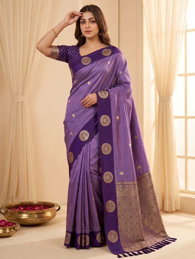 women self design banarasi saree with blouse - 22579373 -  Standard Image - 2