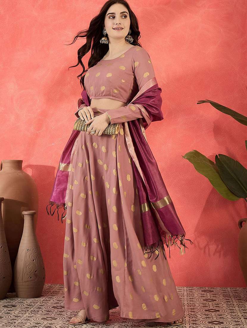 women printed long sleeves lehenga choli set - 22579450 -  Standard Image - 2