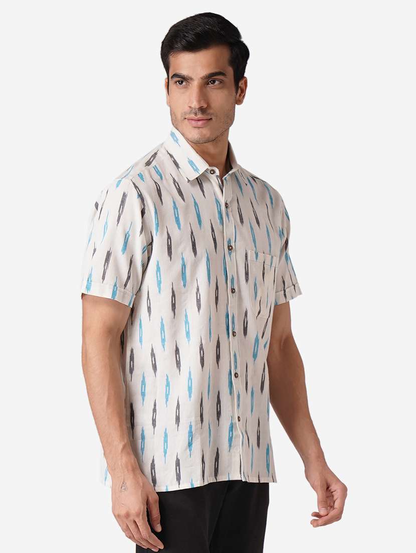 Men Printed Short Sleeves Regular Fit Shirt - 22579592 -  Standard Image - 2