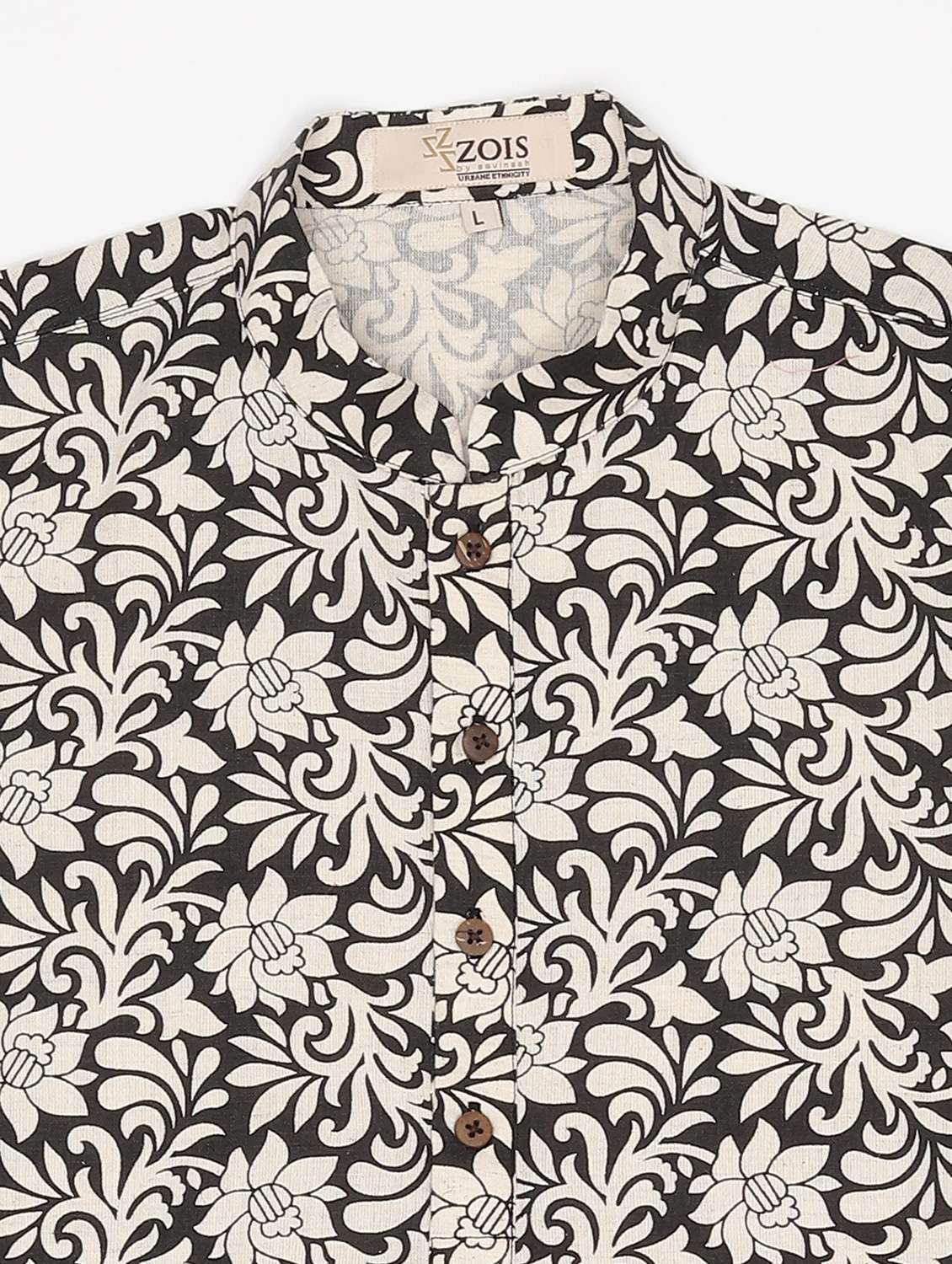 Boys Printed Long Sleeves Kurta - 22579599 -  Standard Image - 2