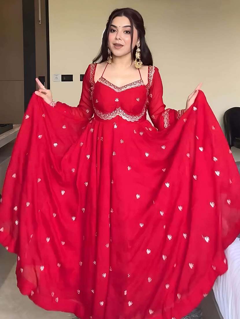 women embroidered long sleeves kurta dupatta set - 22579904 -  Standard Image - 2