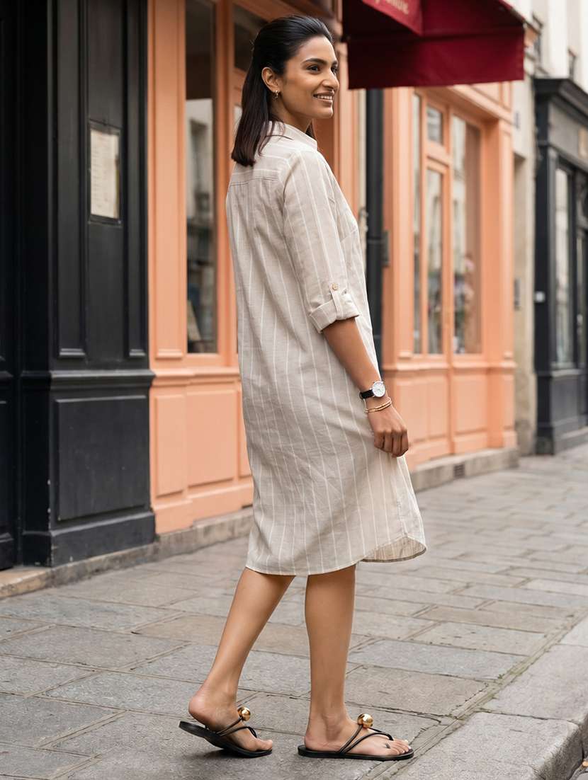 women printed collared sheath dress - 22580401 -  Standard Image - 2