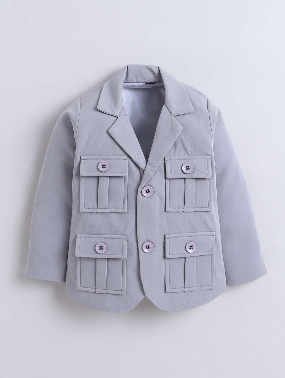 boys solid long sleeves suit set - 22580404 -  Standard Image - 2