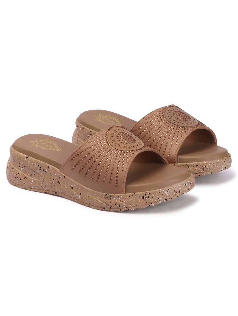 women embellished slip on wedges - 22580583 -  Standard Image - 2