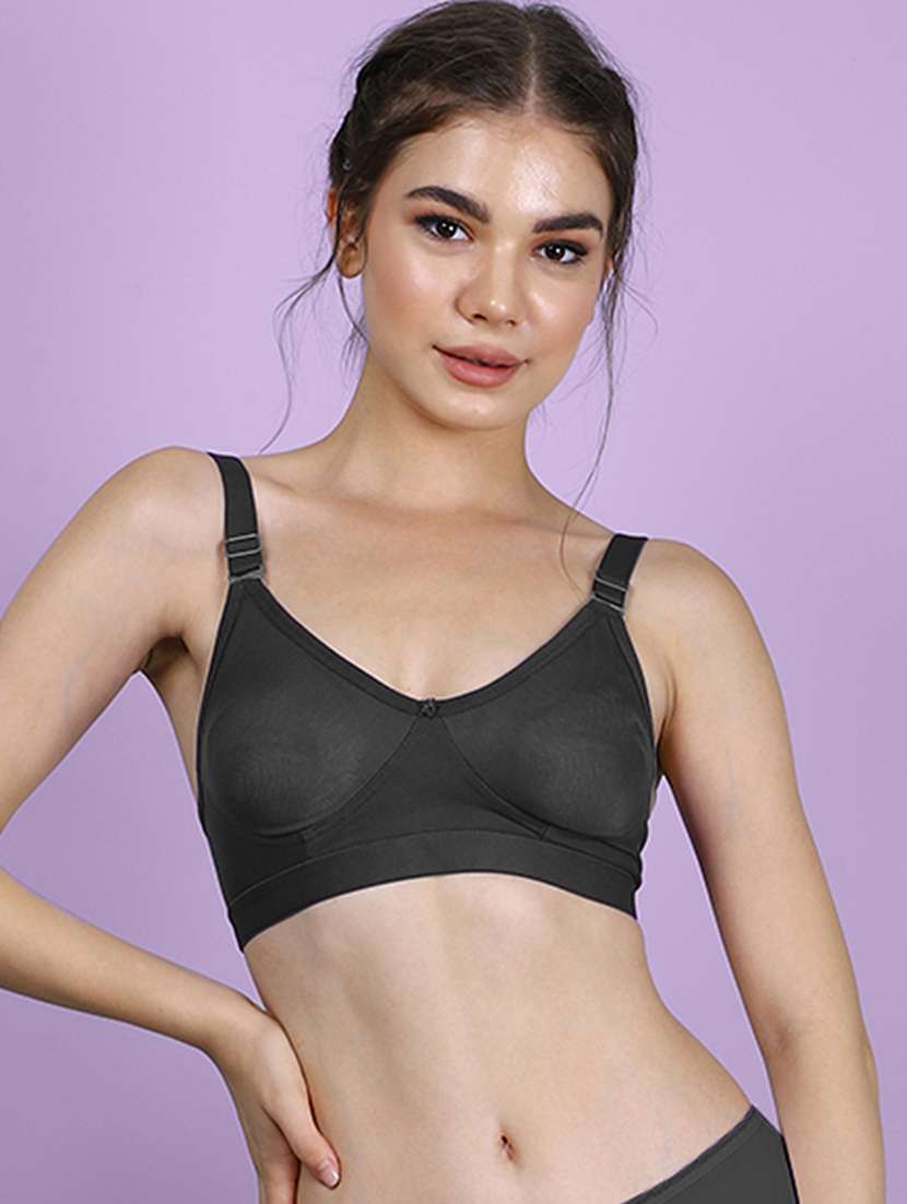 women pack of 3 solid full coverage bra - 22580727 -  Standard Image - 2