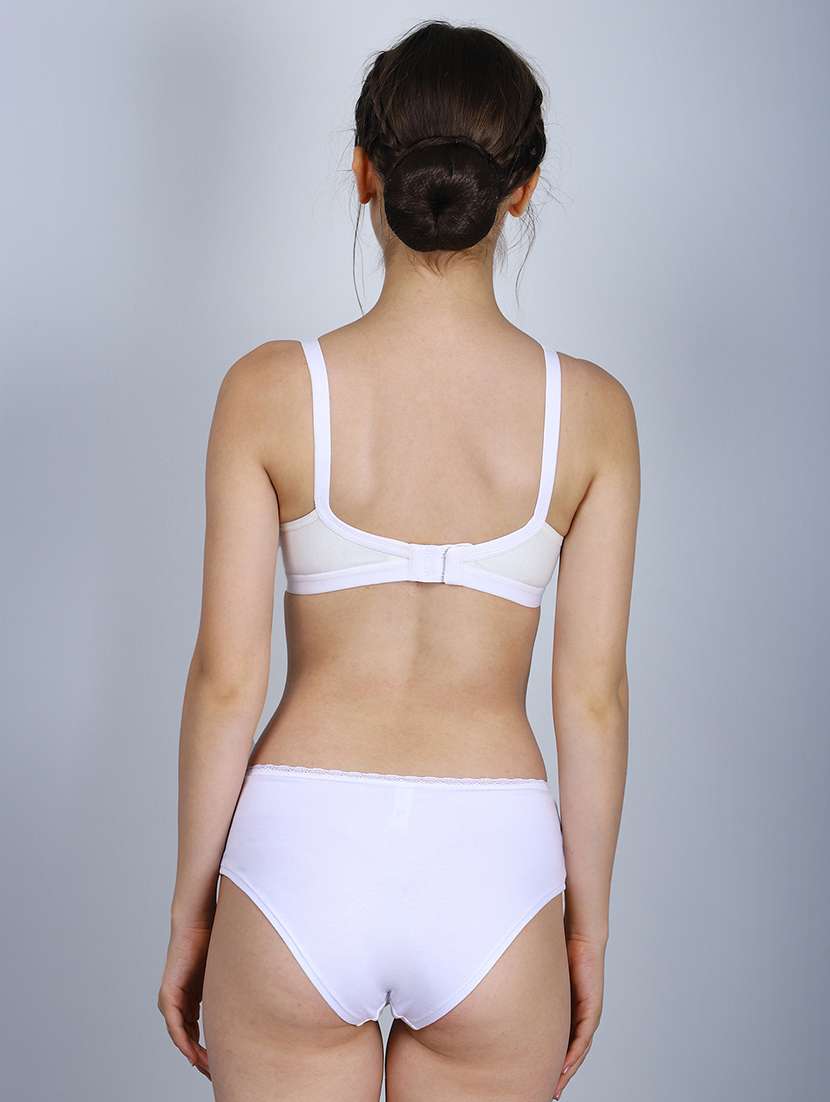 Women Pack Of 3 Solid Full Coverage Regular Bra - 22580817 -  Standard Image - 2