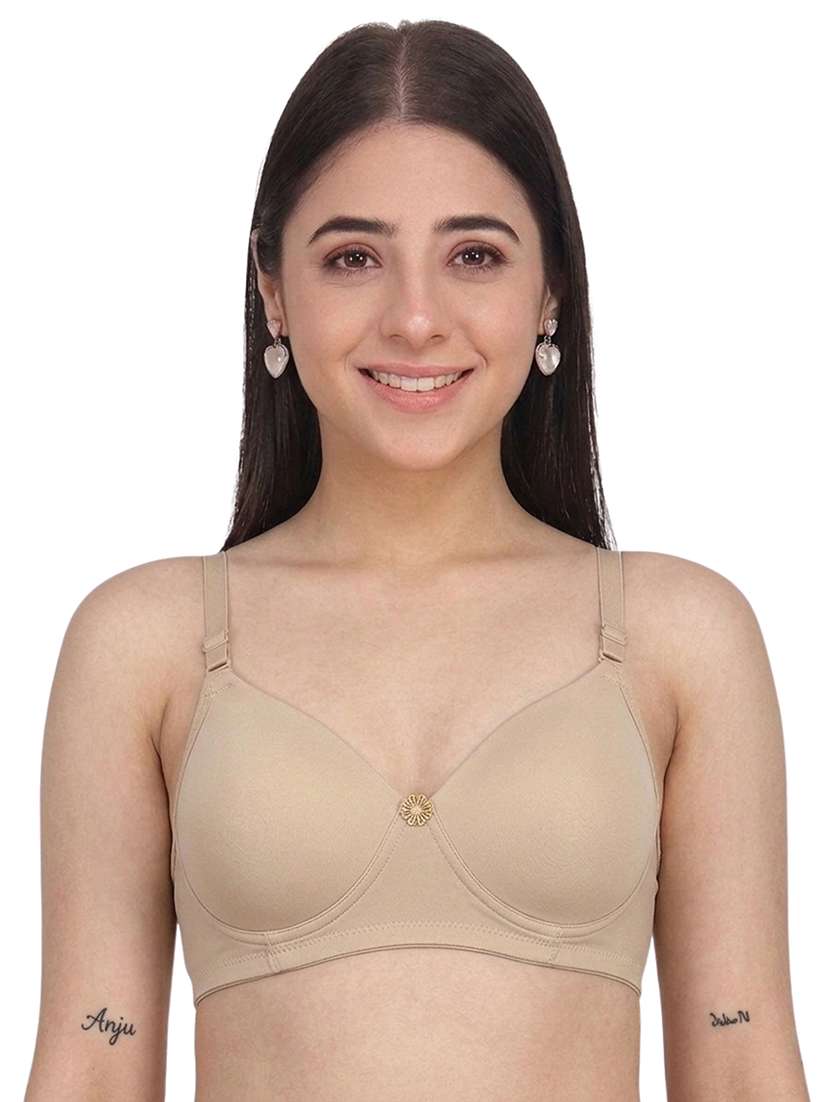 women pack of 3 solid three fourth coverage t-shirt bra - 22580895 -  Standard Image - 2