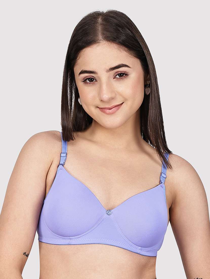 women pack of 3 solid three fourth coverage t-shirt bra - 22580899 -  Standard Image - 2