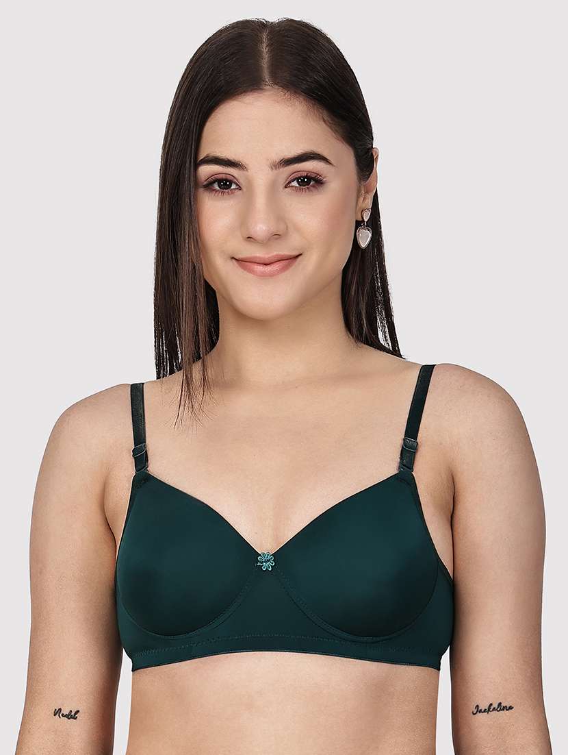 women pack of 3 solid three fourth coverage t-shirt bra - 22580900 -  Standard Image - 2