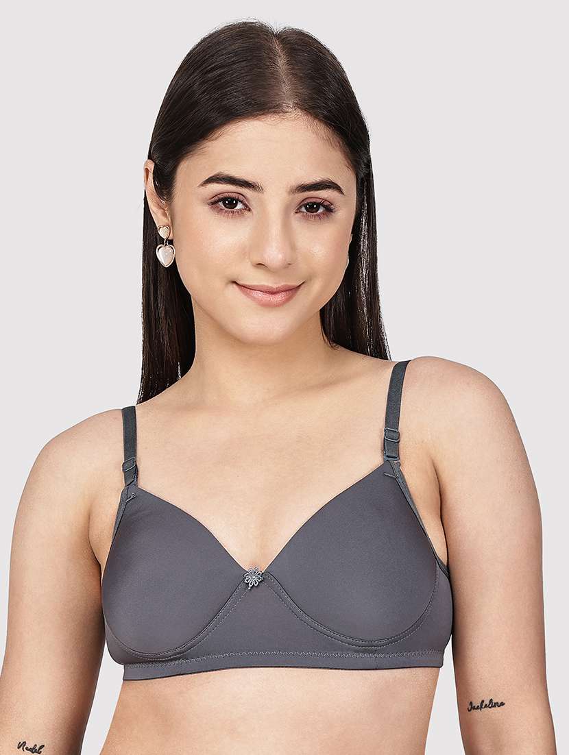 women pack of 3 solid three fourth coverage t-shirt bra - 22580932 -  Standard Image - 2