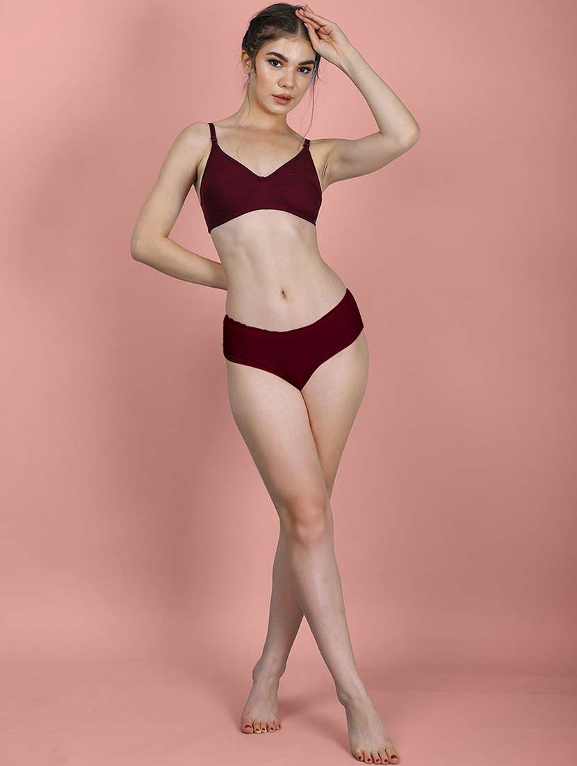 women pack of 3 solid full coverage bra - 22581023 -  Standard Image - 7