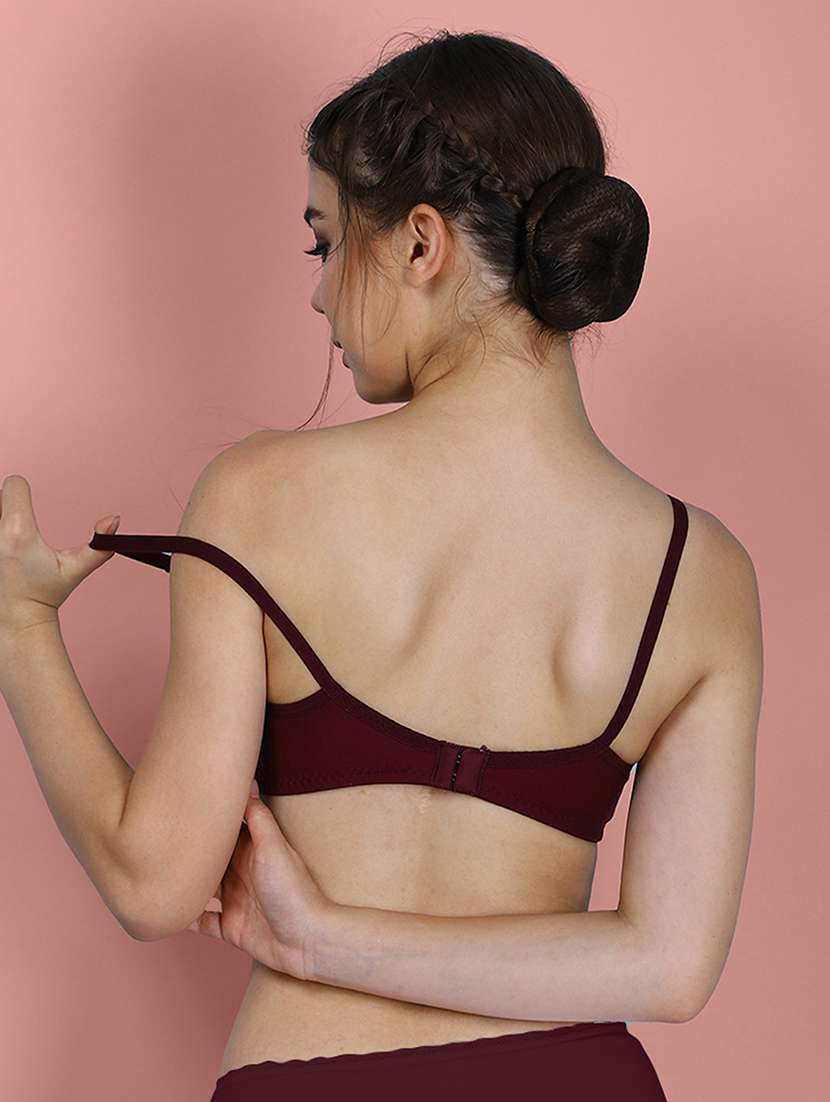 Women Pack Of 3 Solid Full Coverage Bra - 22581103 -  Standard Image - 2