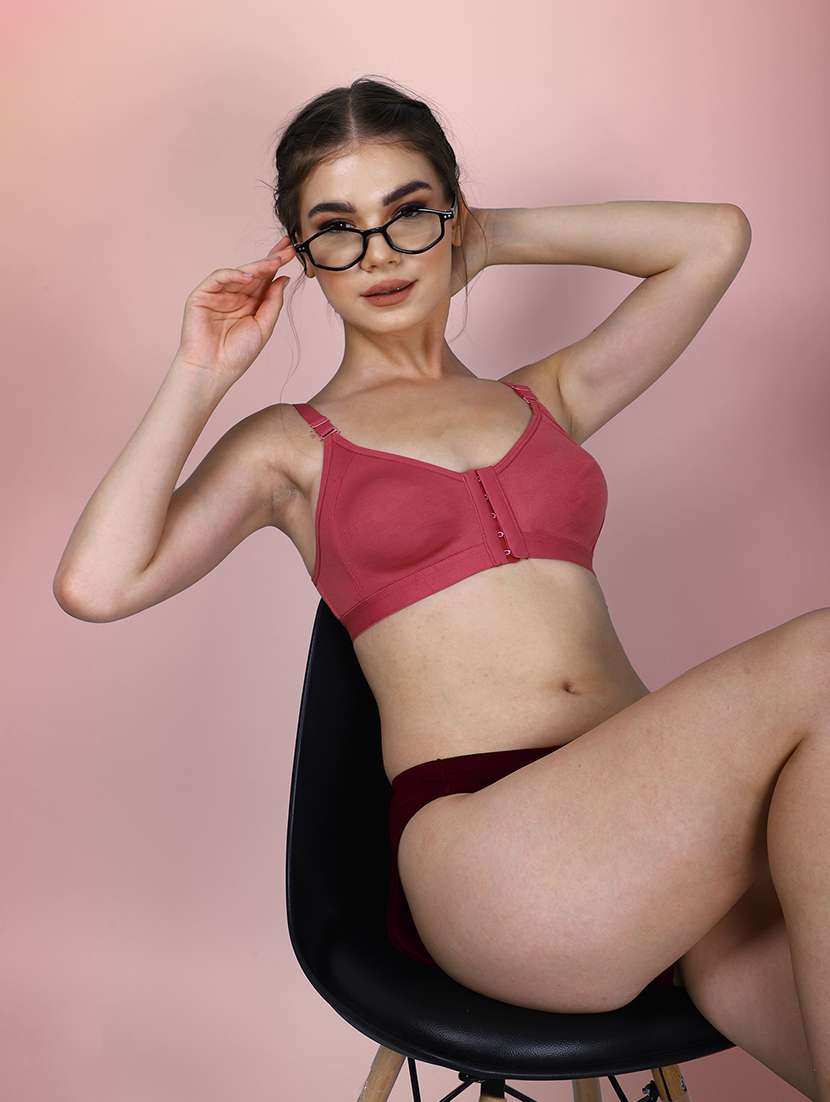 women pack of 3 solid full coverage bra - 22581119 -  Standard Image - 2