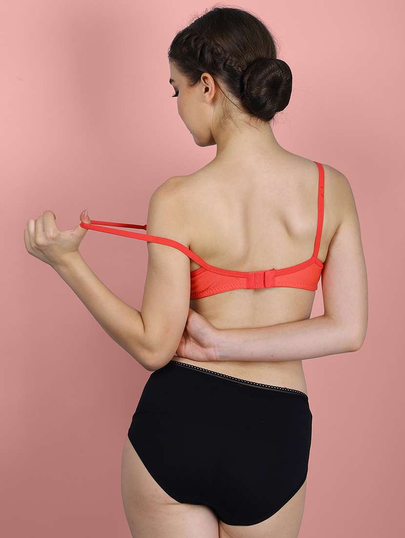 women pack of 3 solid full coverage bra - 22581126 -  Standard Image - 2