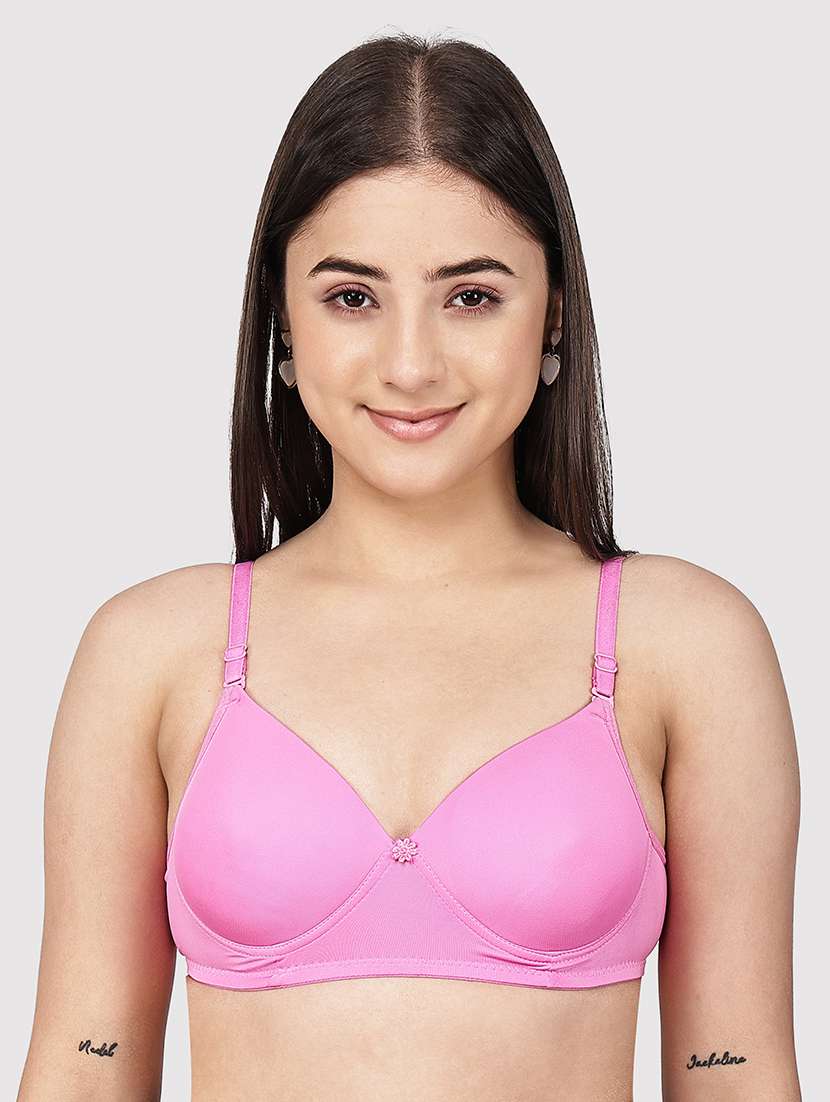 women pack of 3 solid three fourth coverage t-shirt bra - 22581129 -  Standard Image - 2