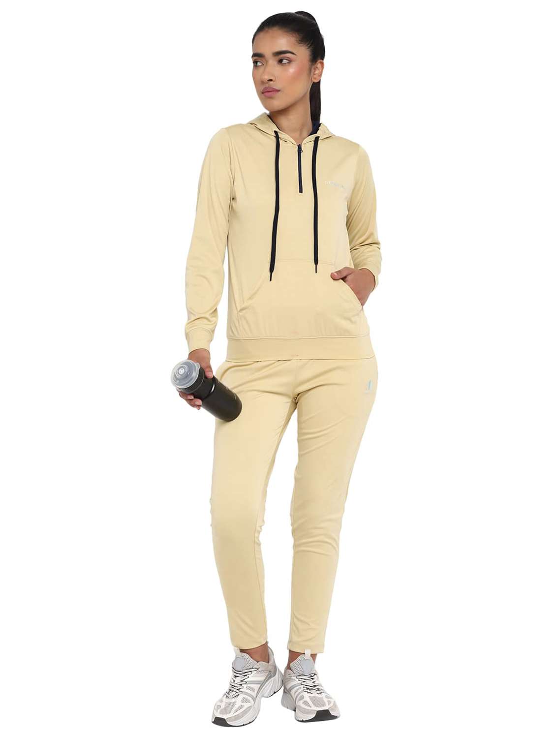 Women Solid Long Sleeves Active Wear Set - 22581368 -  Standard Image - 2