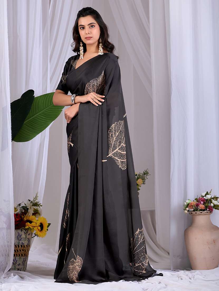 Women Printed Casual Wear Saree With Blouse - 22581449 -  Standard Image - 2
