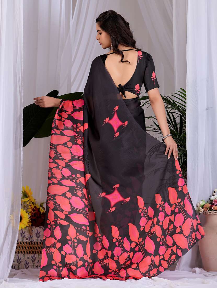 women printed casual wear saree with blouse - 22581471 -  Standard Image - 2