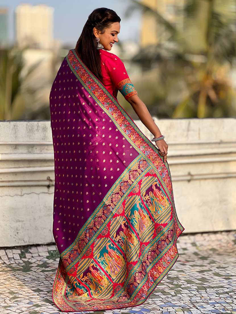 women self design banarasi saree with blouse - 22581495 -  Standard Image - 2