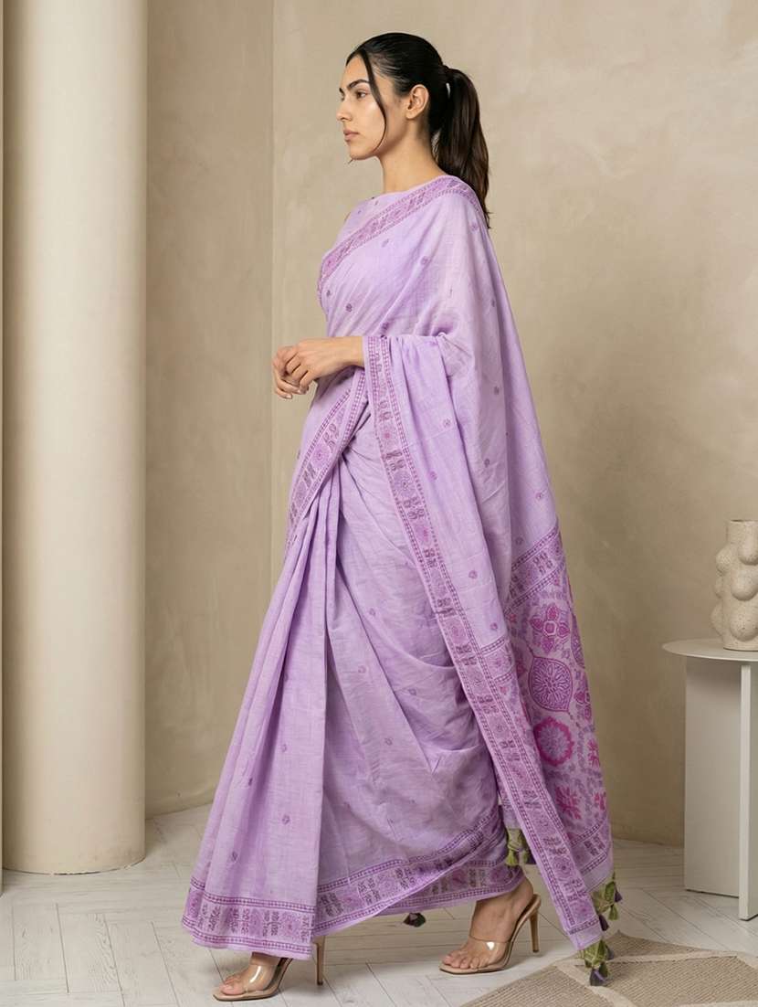 women printed casual wear saree with blouse - 22581513 -  Standard Image - 2