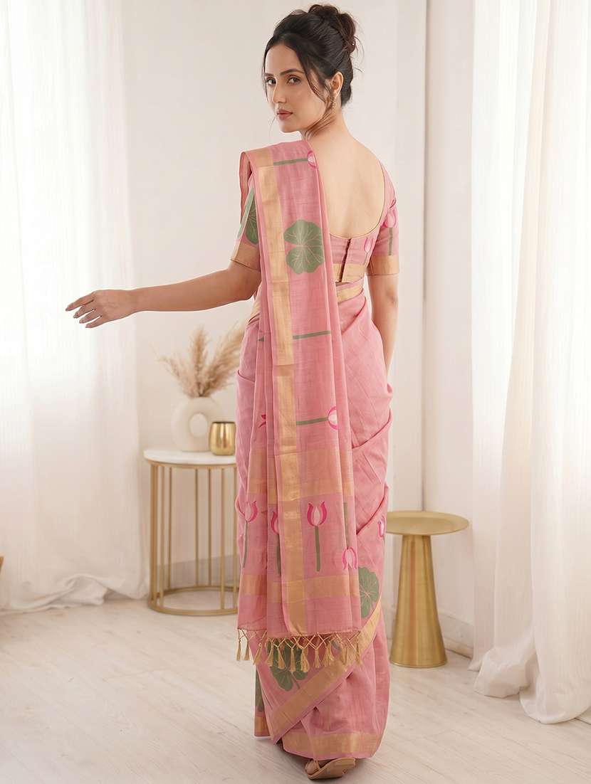 women printed casual wear saree with blouse - 22581521 -  Standard Image - 2