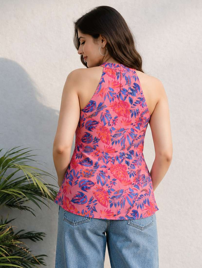 women printed sleeveless straight kurti - 22581754 -  Standard Image - 2