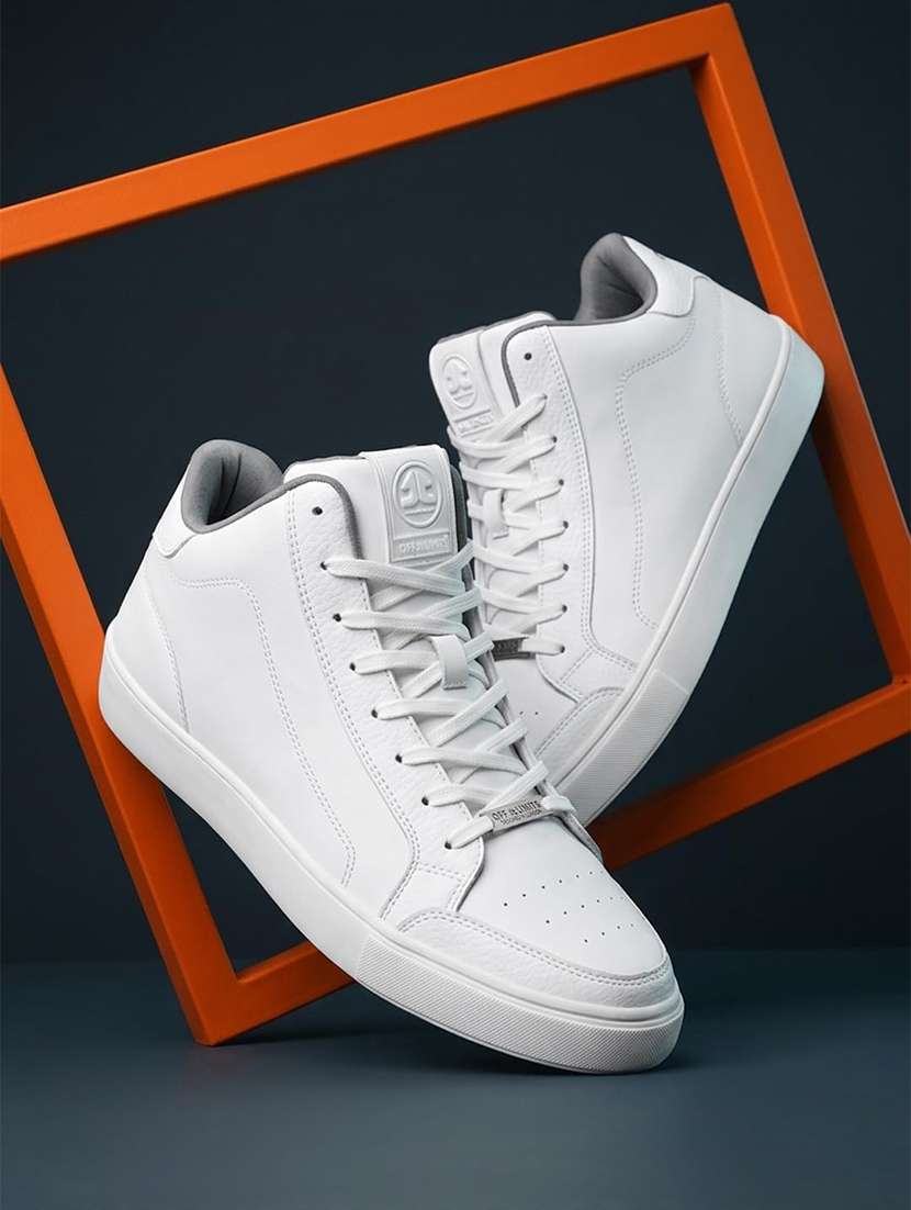 men solid lace up sneaker