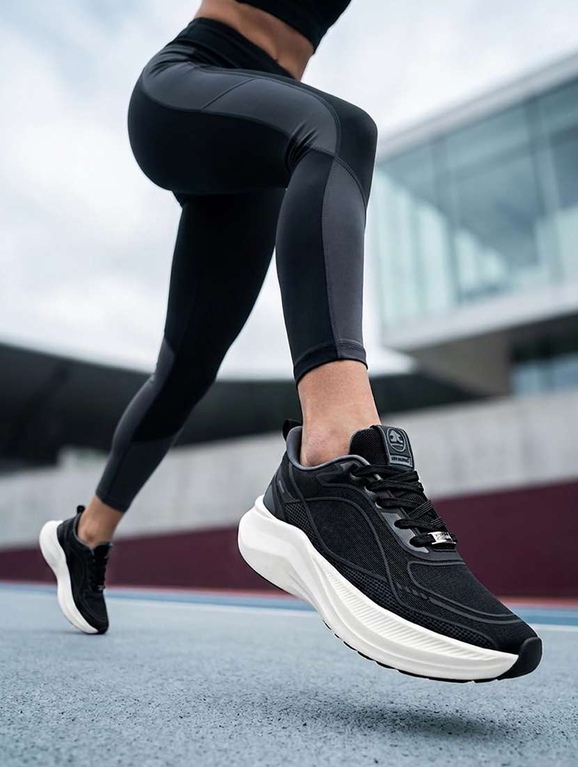 women textured lace up sports shoes - 22582169 -  Standard Image - 2