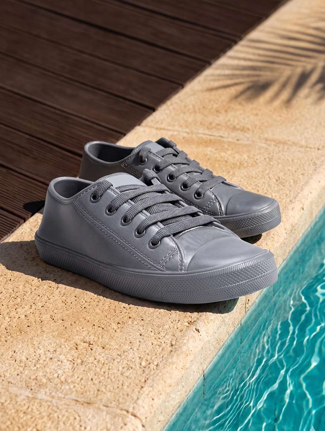 women solid lace up sneakers
