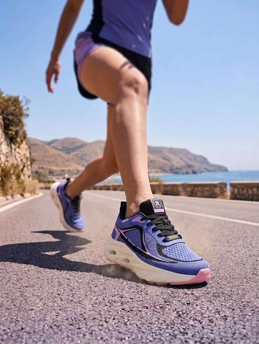 women textured lace up sports shoes - 22582187 -  Standard Image - 2