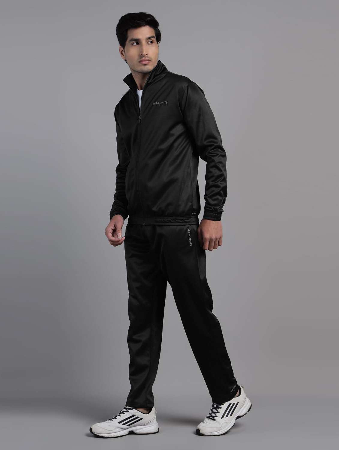 men solid long sleeves track suit - 22582211 -  Standard Image - 2