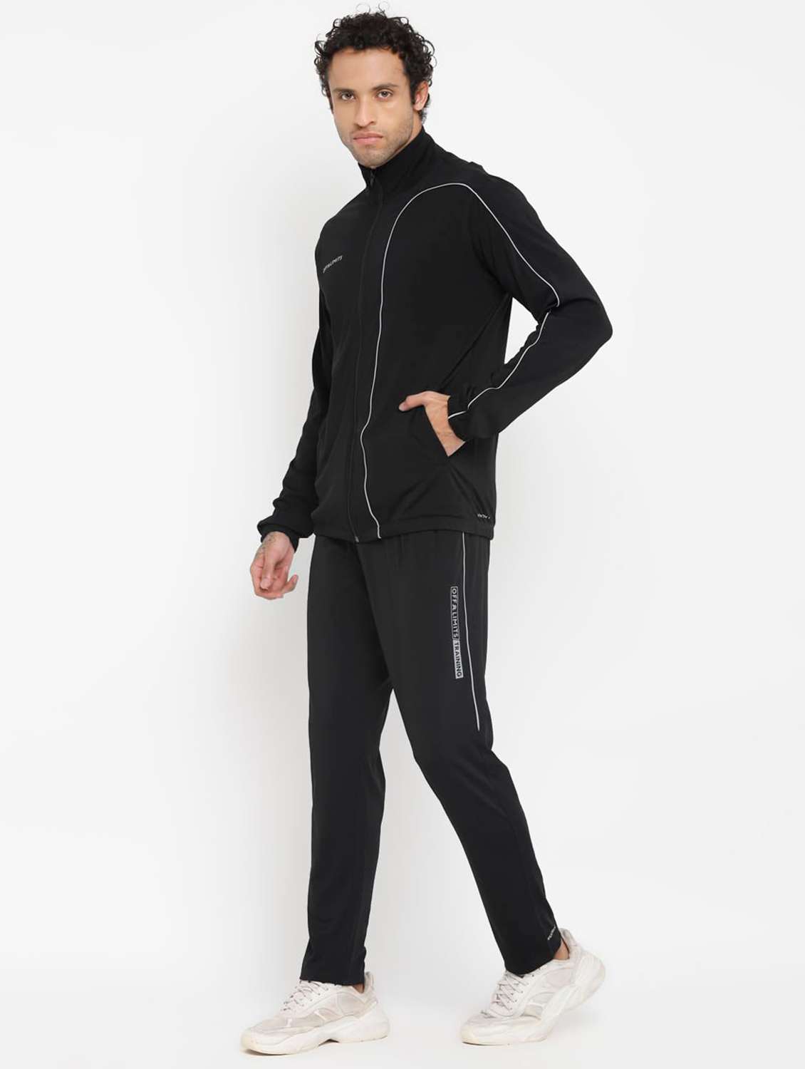 Men Taped Long Sleeves Track Suit - 22582218 -  Standard Image - 2
