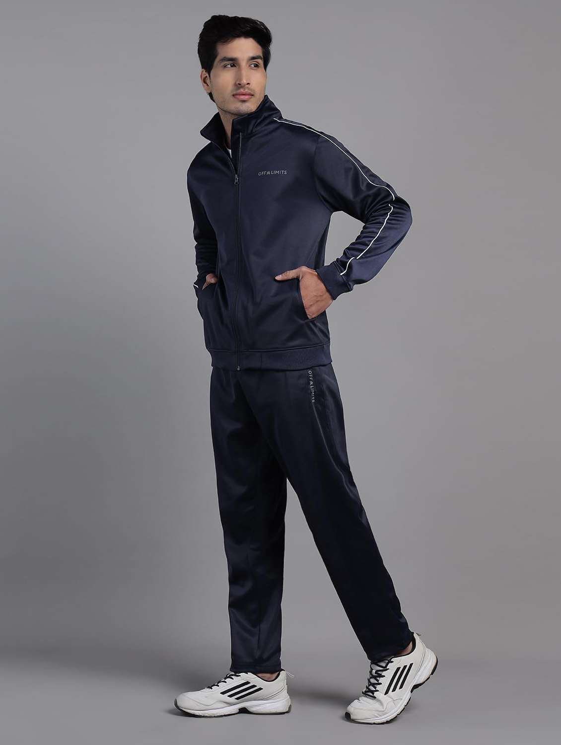 men taped long sleeves track suit - 22582234 -  Standard Image - 2