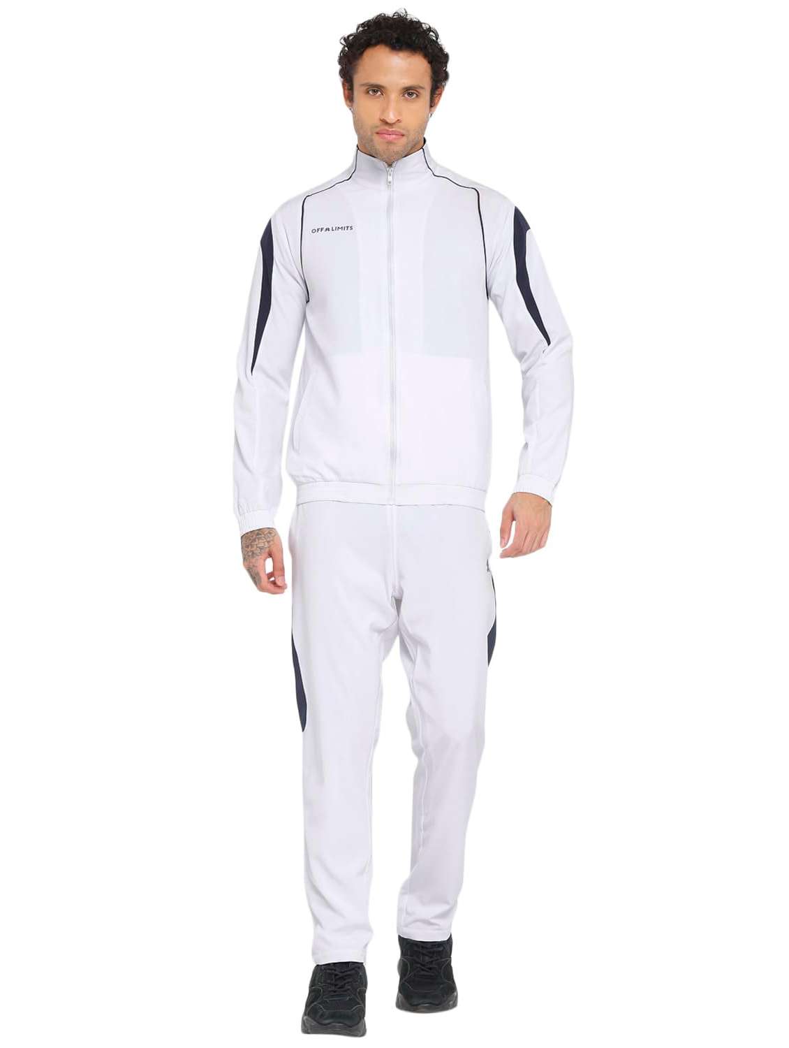 men taped long sleeves track suit - 22582237 -  Standard Image - 2