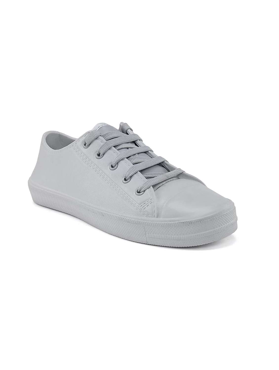 men solid lace up sneaker - 22582258 -  Standard Image - 2