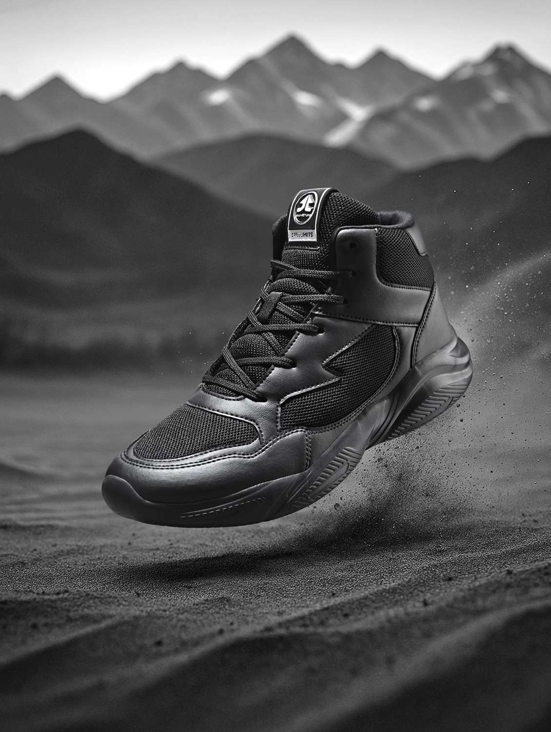 men solid lace up sports shoes