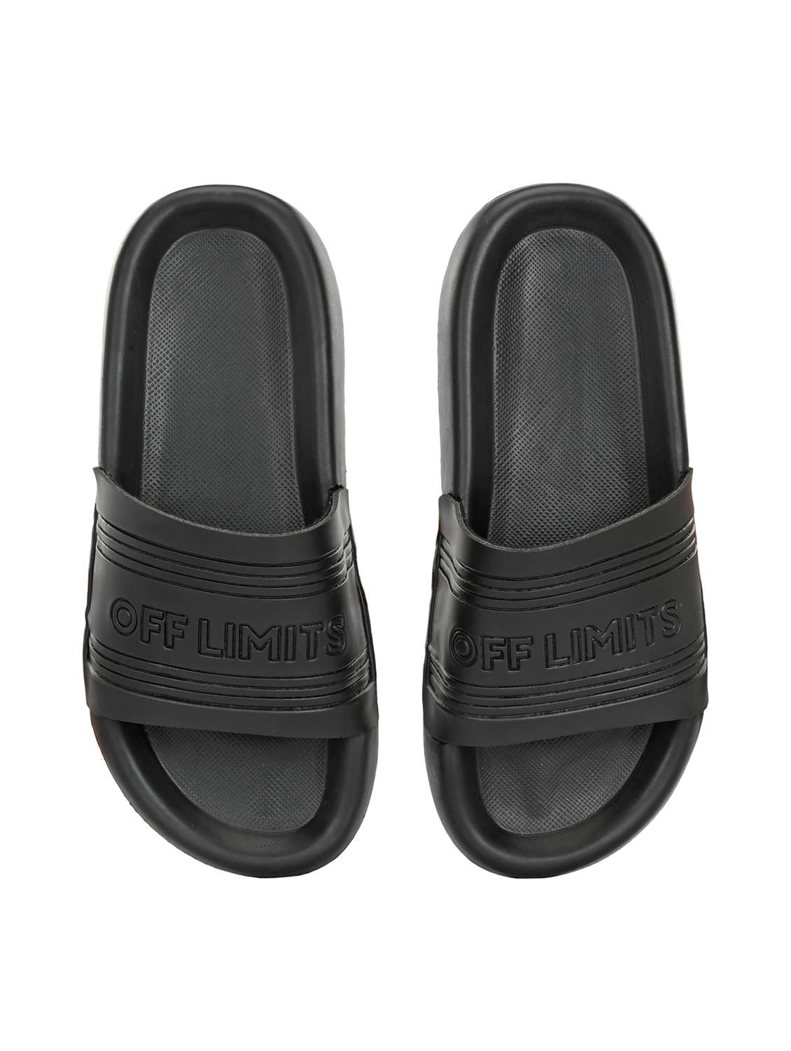 Men Textured Slip On Slider - 22582338 -  Standard Image - 2