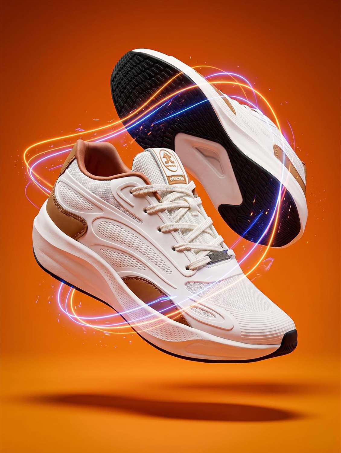 men textured lace up sports shoes