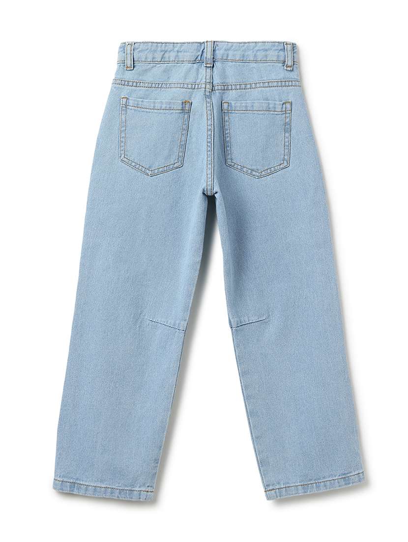 Boys Washed Mid Rise Relaxed Fit Jeans - 22582506 -  Standard Image - 2