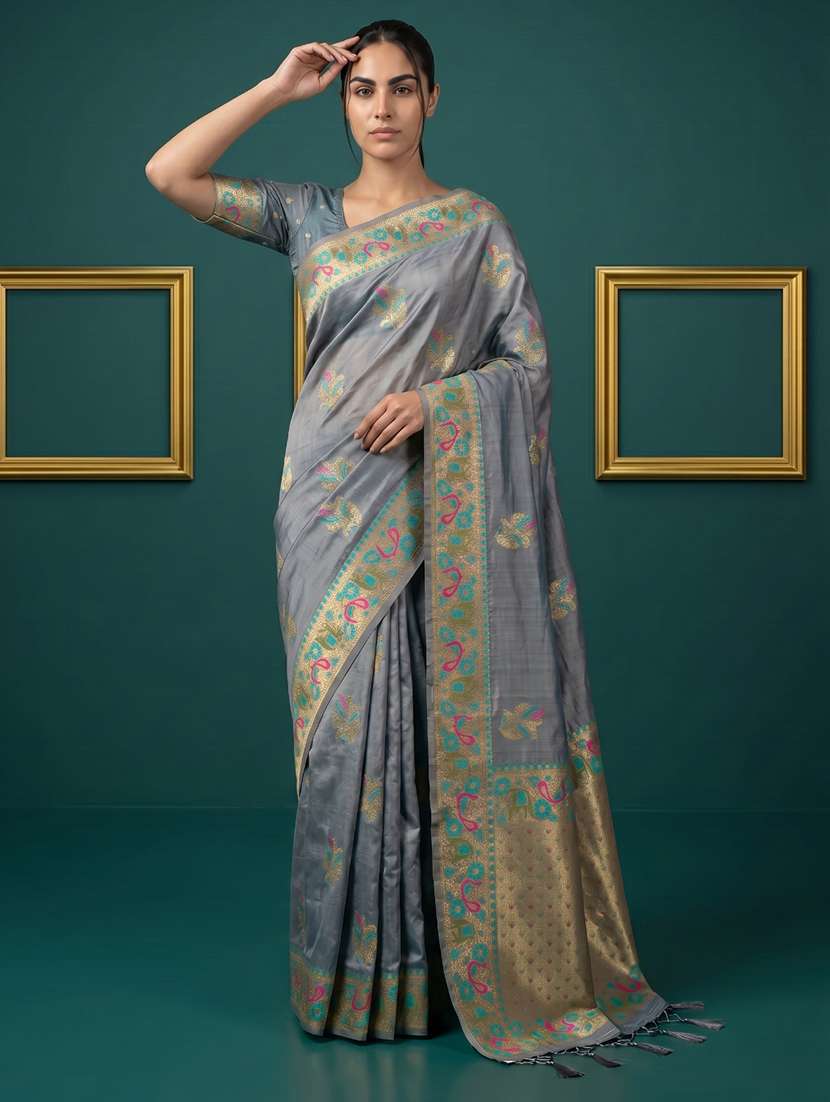 women self design banarasi saree with blouse - 22582788 -  Standard Image - 2