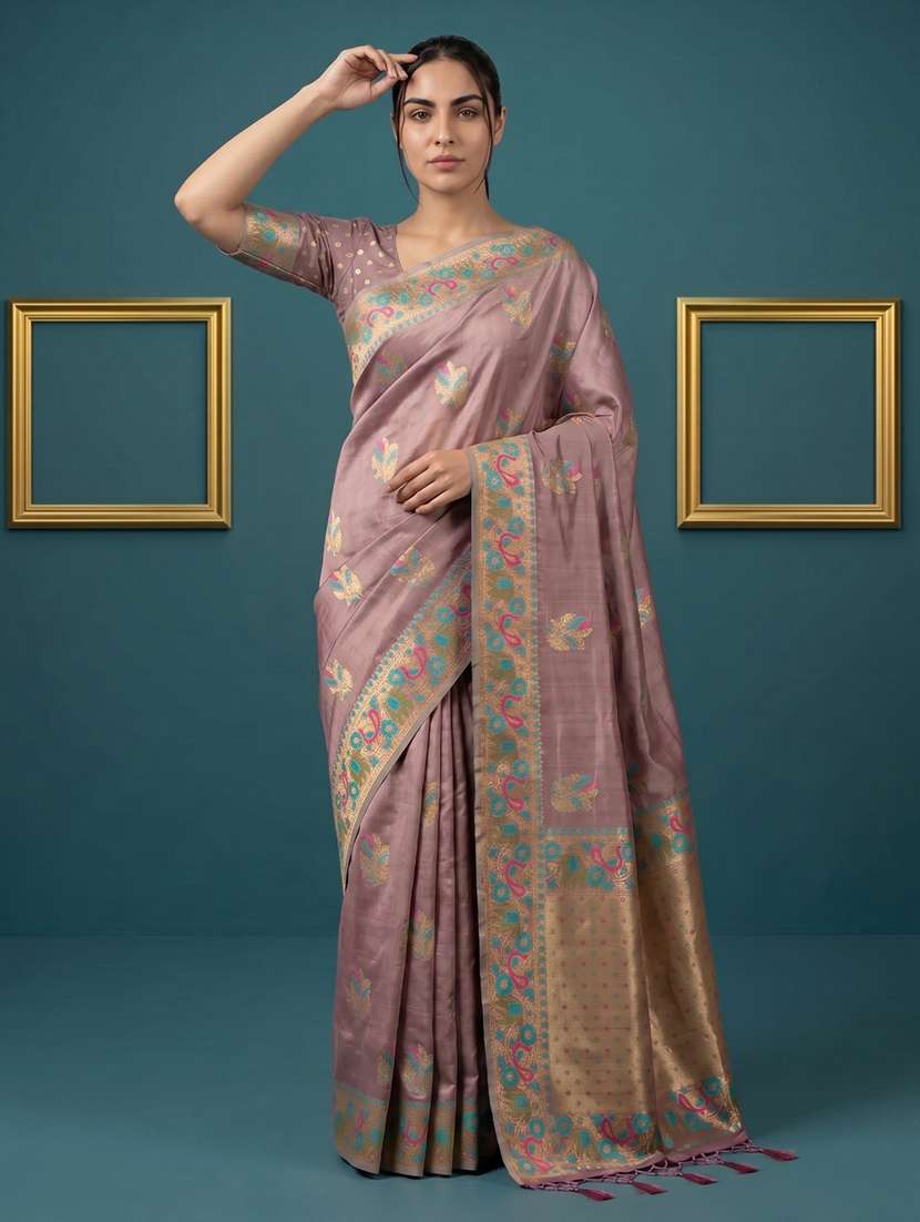 women self design banarasi saree with blouse - 22582789 -  Standard Image - 2