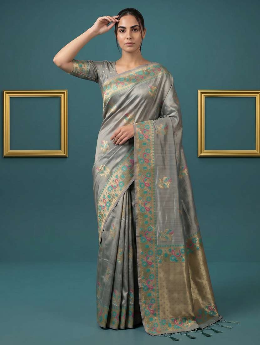 women self design banarasi saree with blouse - 22582790 -  Standard Image - 2