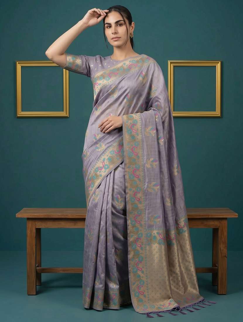 women self design banarasi saree with blouse - 22582791 -  Standard Image - 2