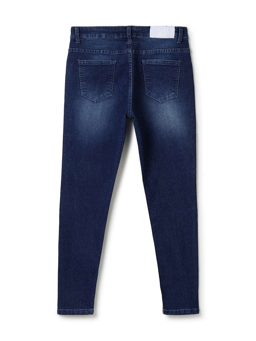 Women Washed Mid Rise Skinny Jeans - 22582797 -  Standard Image - 2