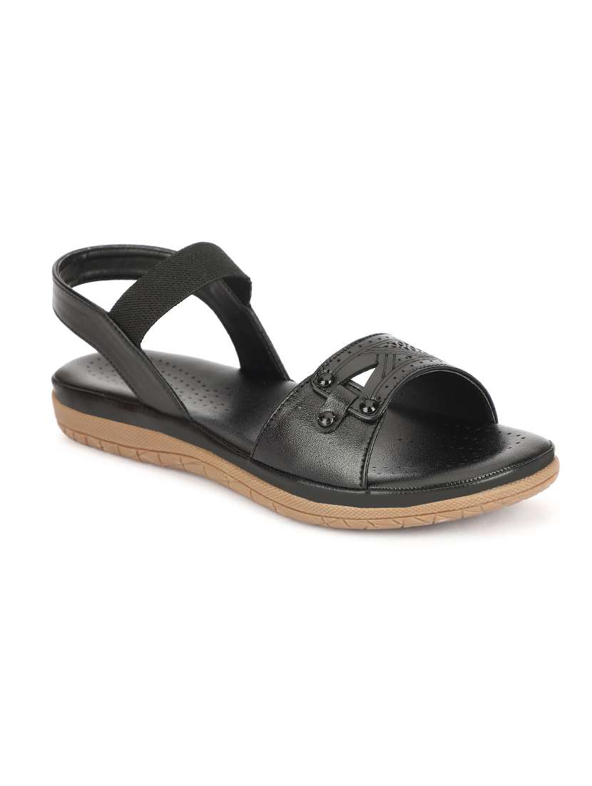women textured ankle strap sandal - 22582813 -  Standard Image - 2