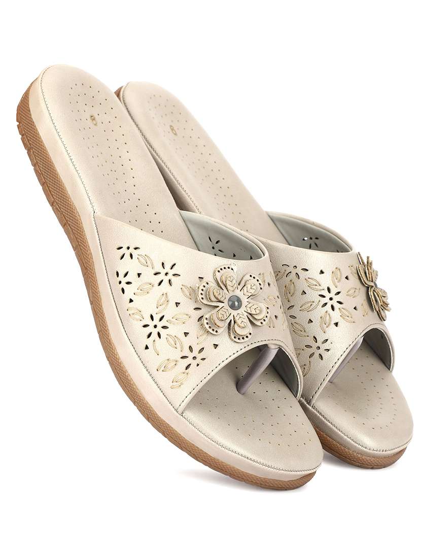 women cutwork toe separator flats - 22582816 -  Standard Image - 2