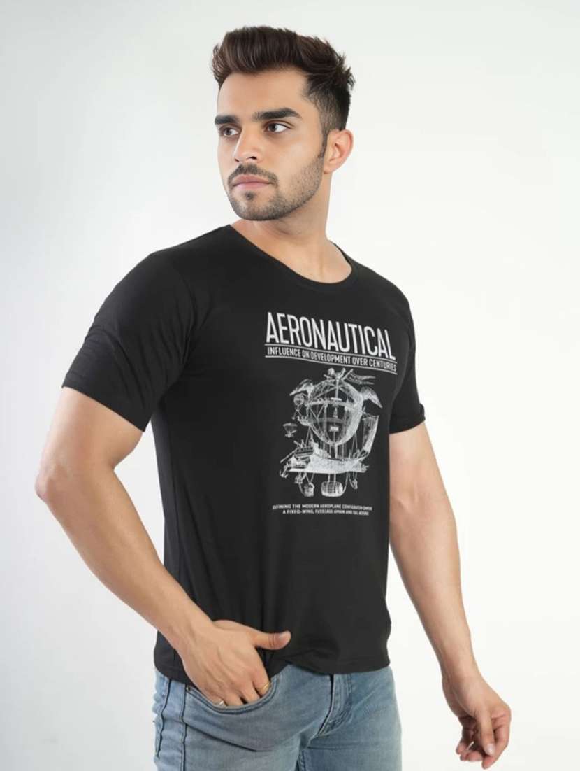 men printed short sleeves regular fit t-shirt - 22582867 -  Standard Image - 2