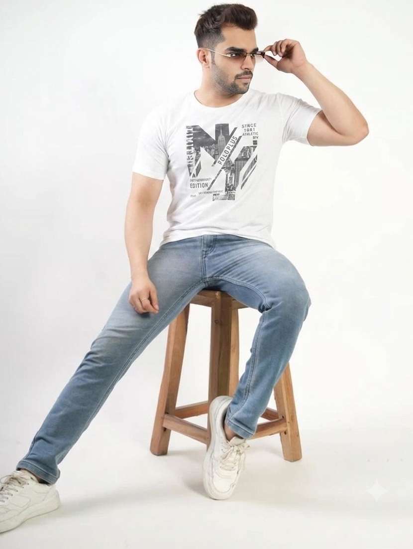 men printed short sleeves regular fit t-shirt - 22582882 -  Standard Image - 2